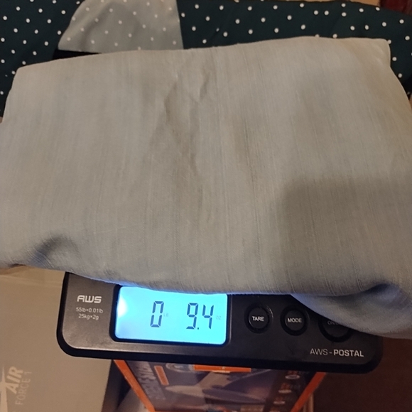 Hester And Orchard Light Blue Women's Button Up 100% Tencil Raw Hem Top Size L - Picture 9 of 9